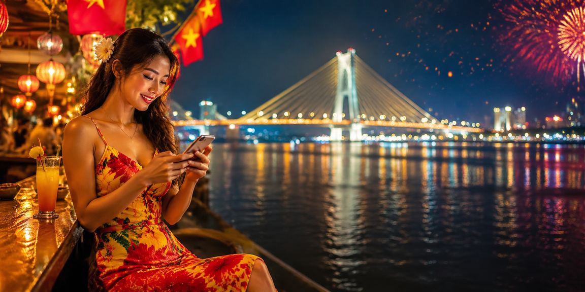 Người chơi truy cập casino trực tuyến qua điện thoại tại chợ đêm Cần Thơ