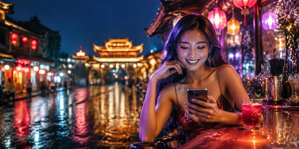 Người dùng tại Huế đọc tỷ lệ kèo bóng đá trên điện thoại ban đêm